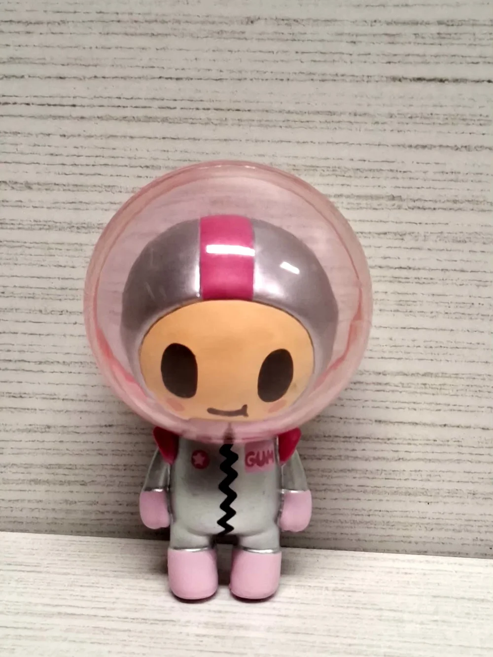 Cute Astronaut & Character Toy Set - Pink, Silver, Yellow